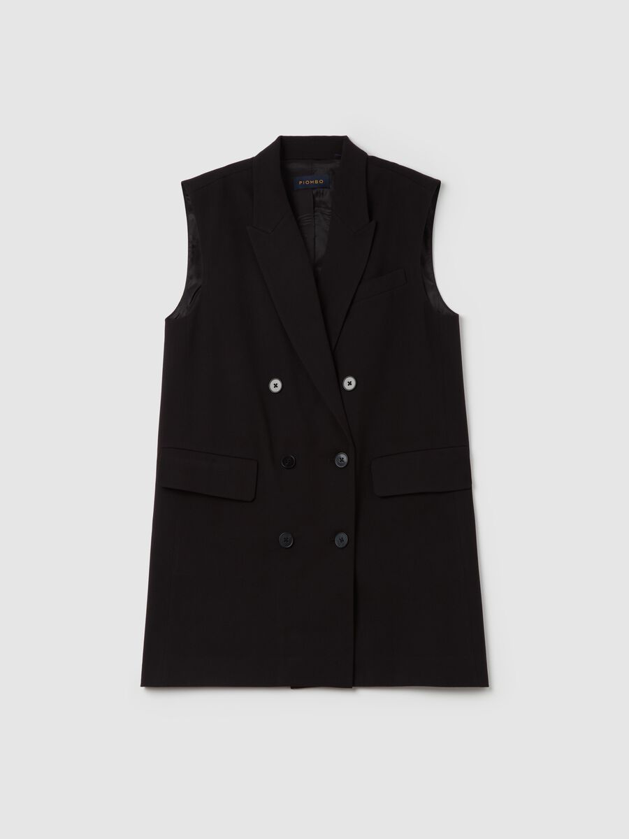 Contemporary oversized double-breasted gilet_0