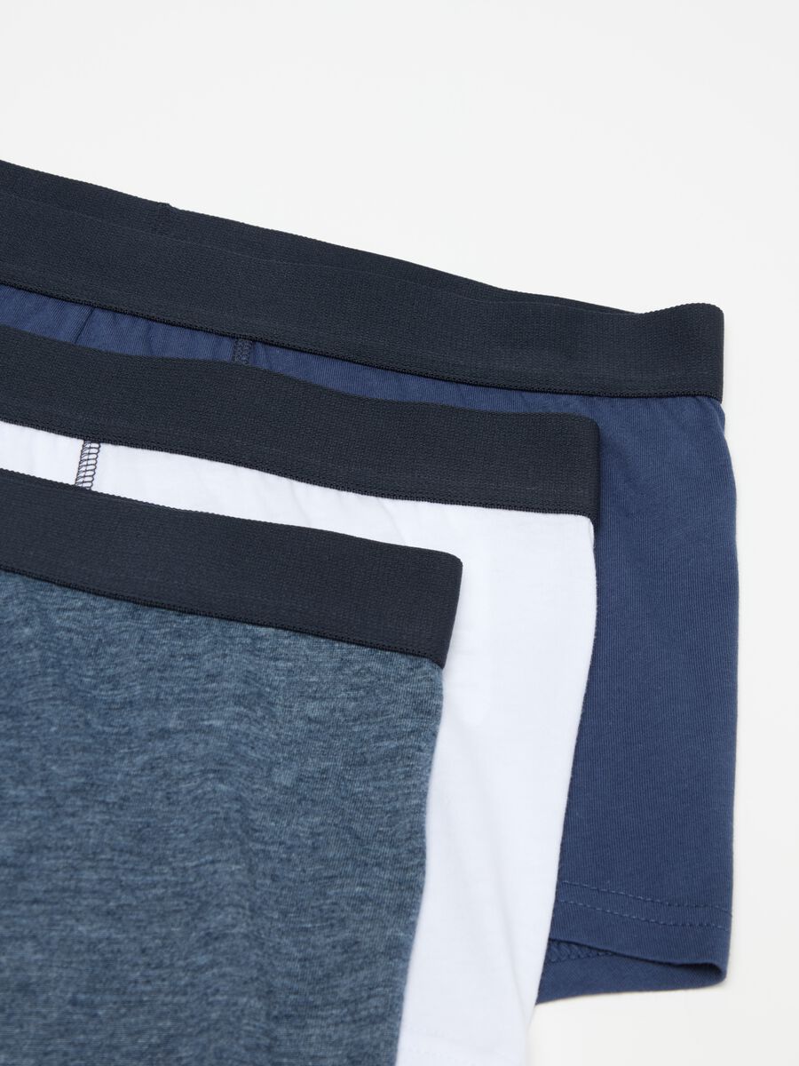 Five-pack solid colour boxer shorts in organic cotton_2