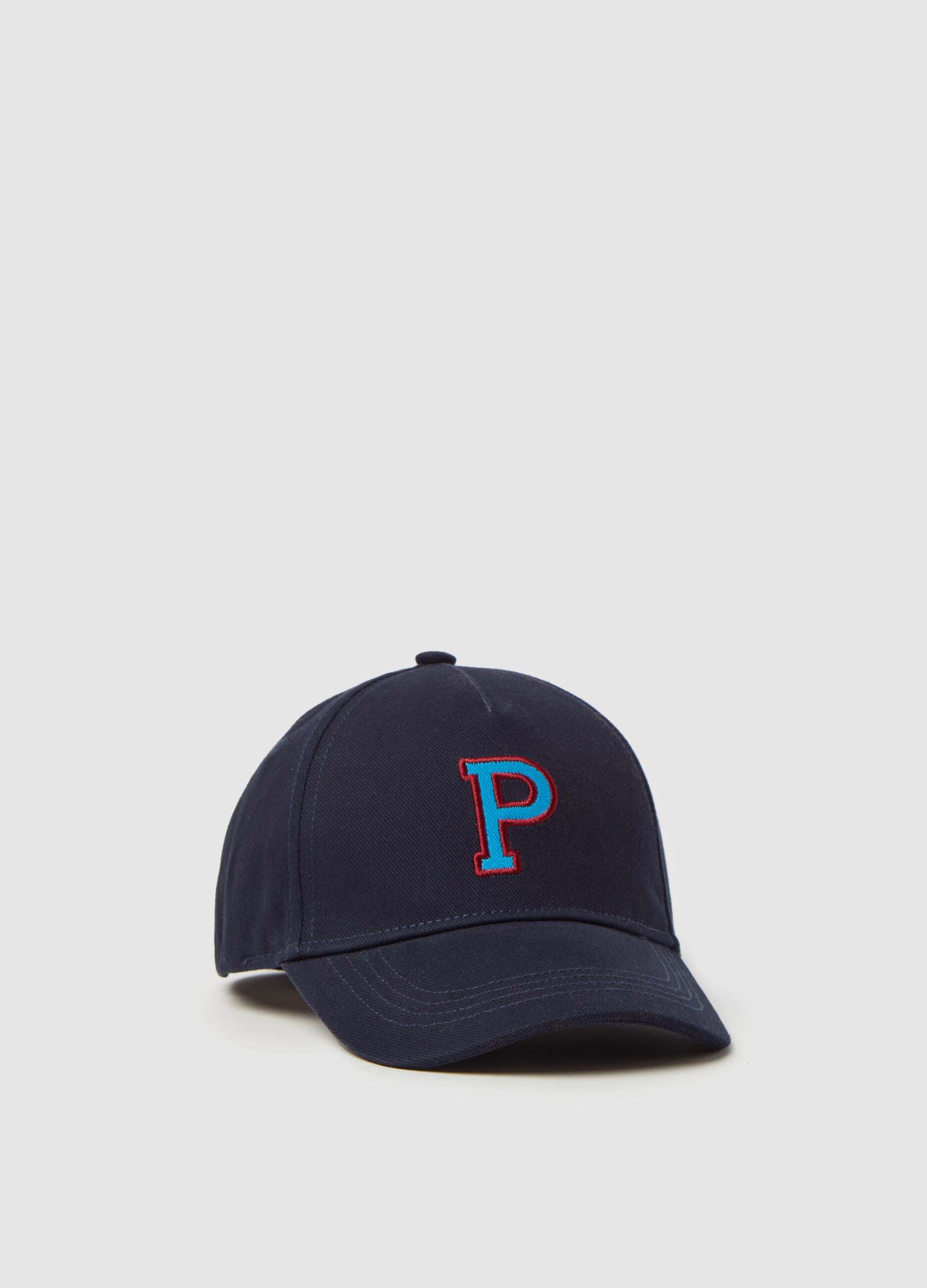 Baseball cap with logo patch