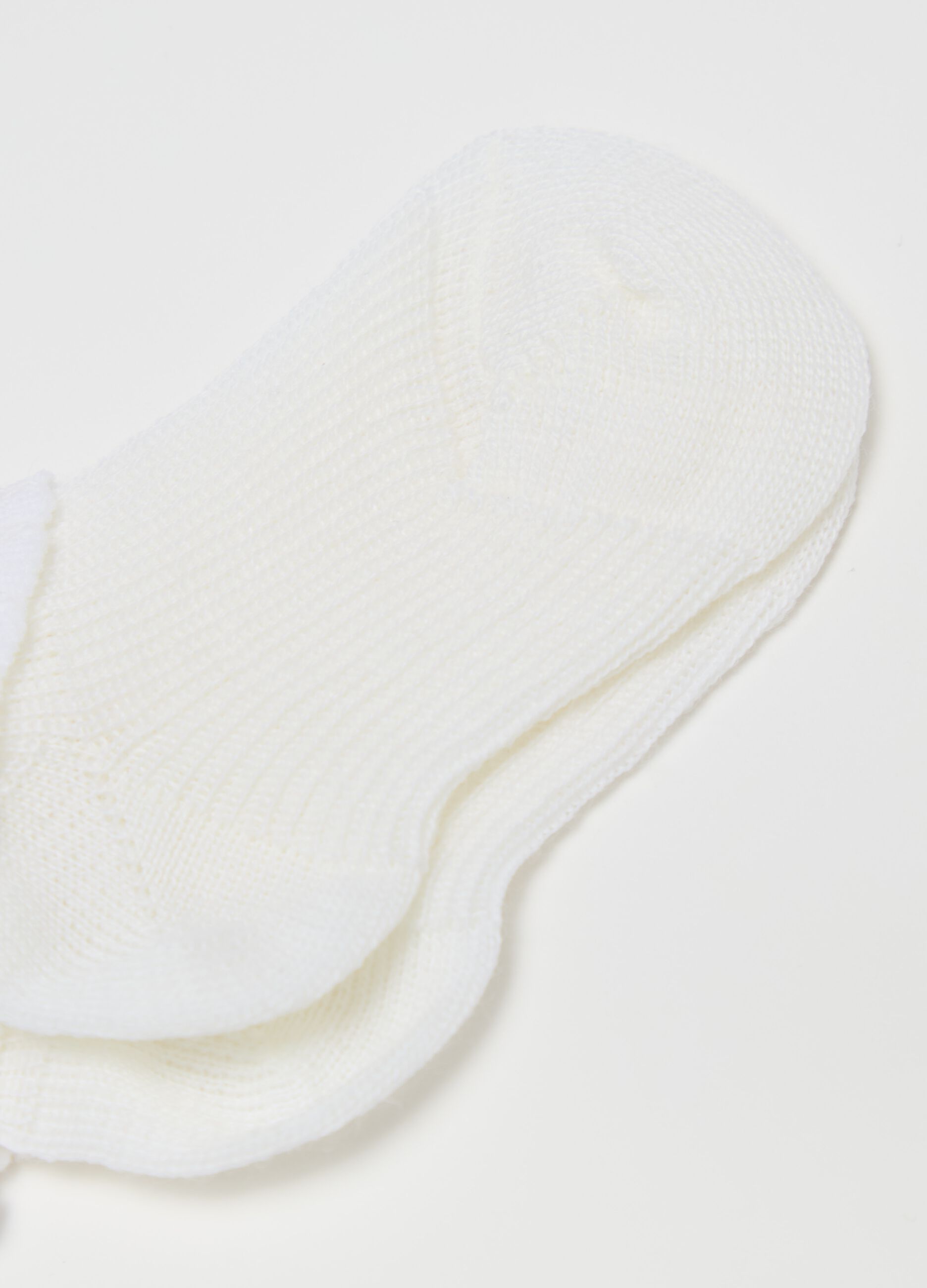 Two-pair pack wool socks with fold