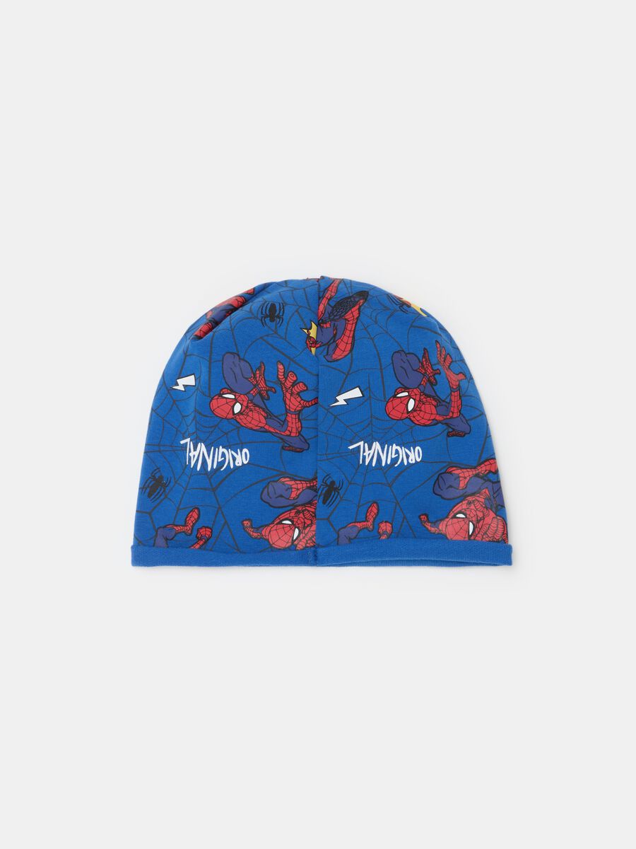 Hat in French terry with Spider-Man print_2