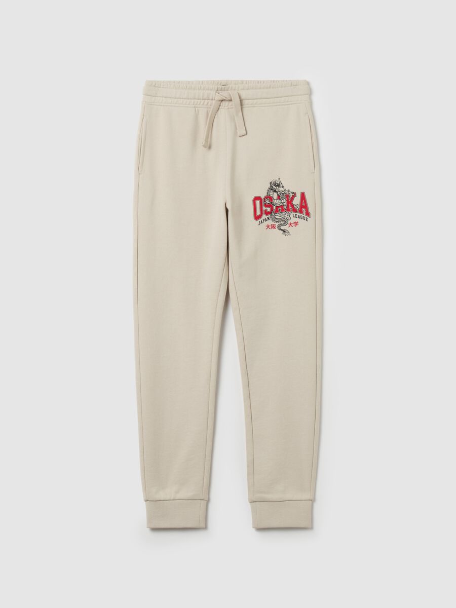 "Osaka Japan League” joggers with drawstring_0