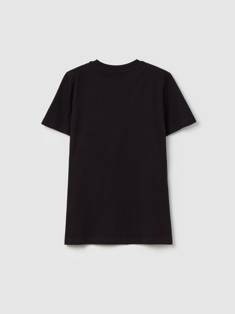 Solid colour T-shirt in organic cotton_1