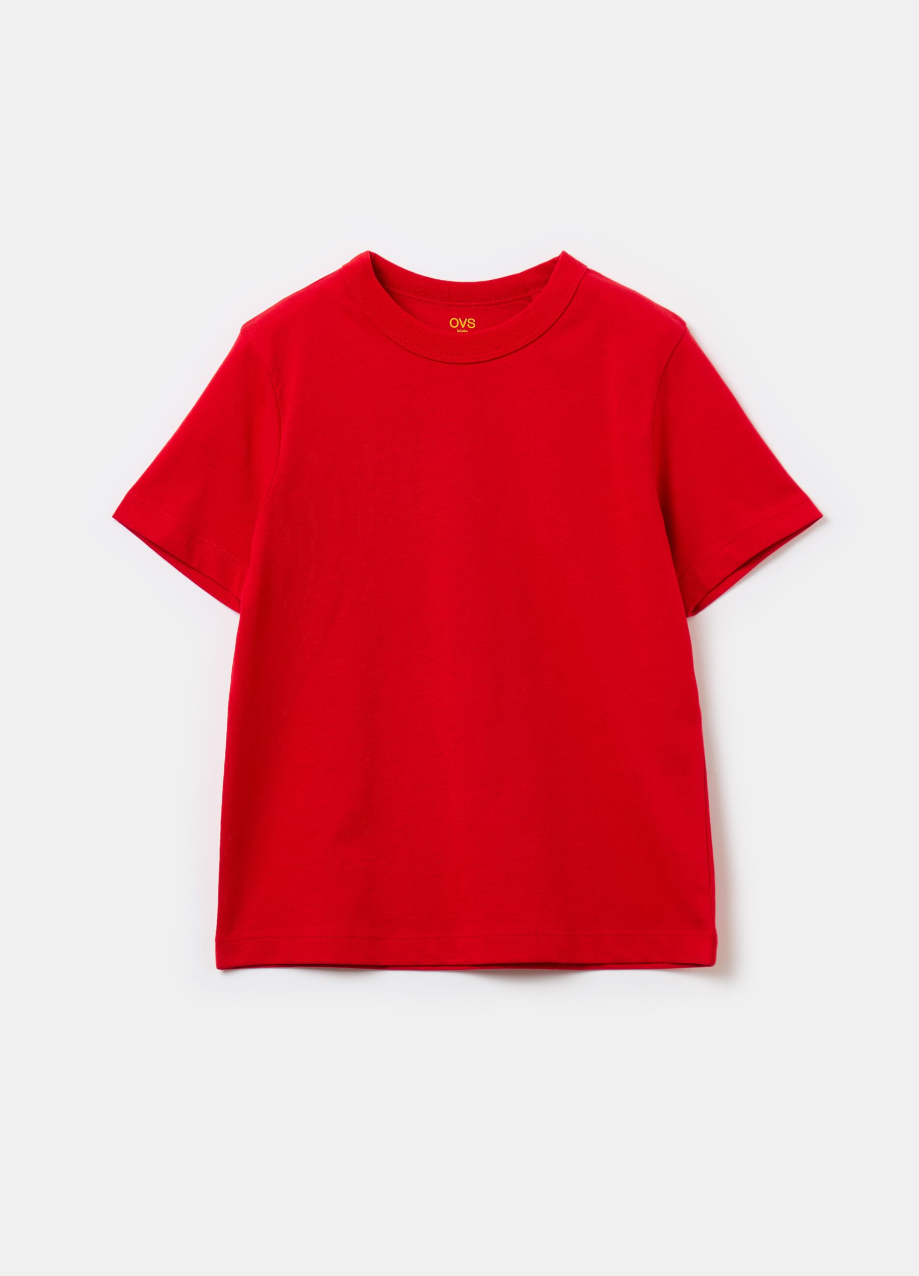 Essential solid colour T-shirt in organic cotton