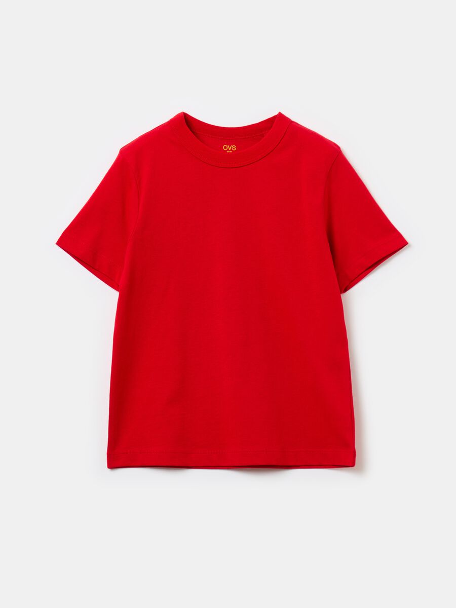 Essential solid colour T-shirt in organic cotton_0