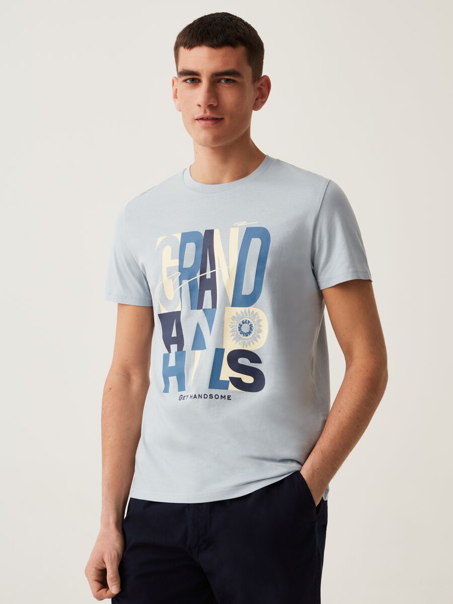 T-shirt in cotone con stampa Grand&Hills_1