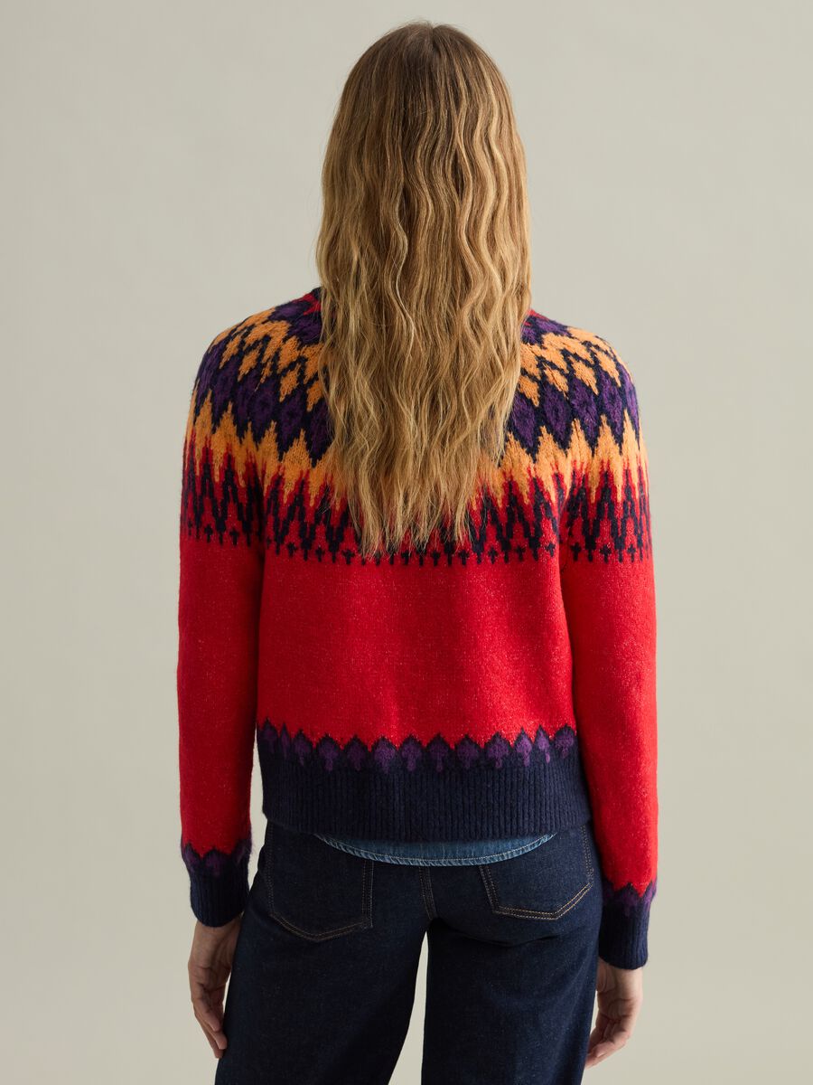 Pullover with Norwegian jacquard design_3