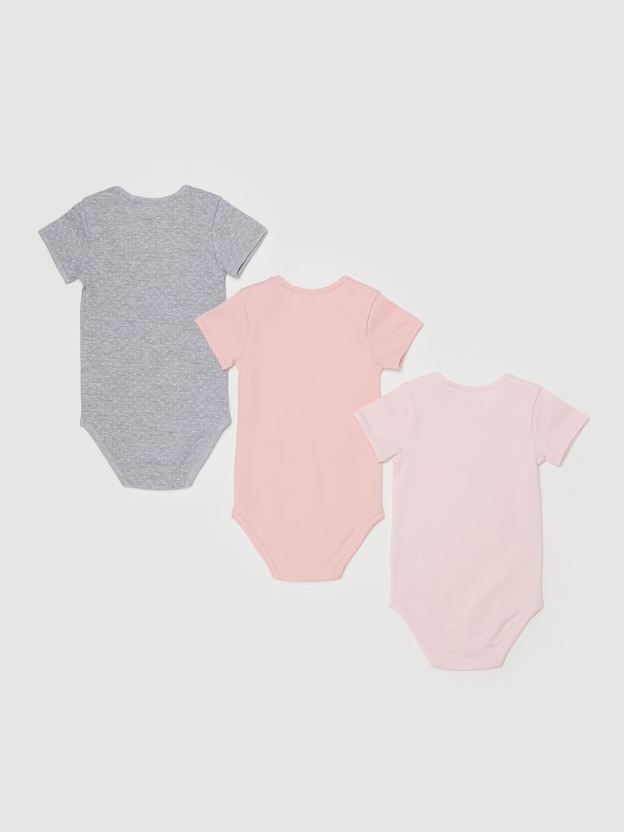 Three-pack bodysuits in organic cotton with print_1