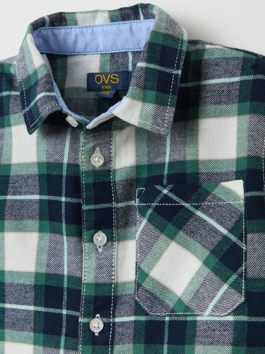 Shirt with check pattern in flannel_2