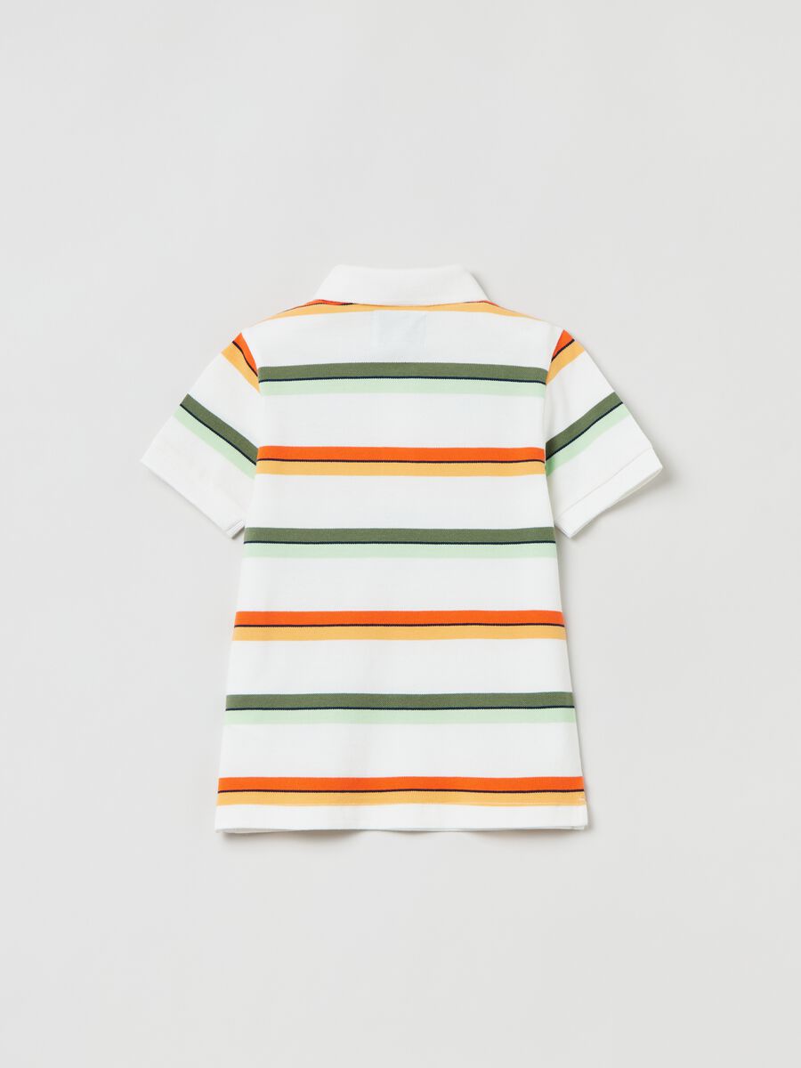 Grand&Hills striped pique polo shirt _1