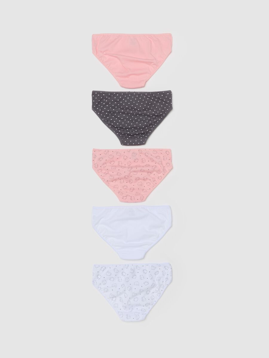 Five-pack briefs in organic cotton with print_1