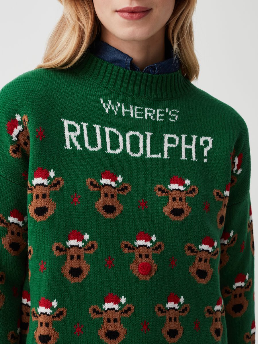 Christmas Jumper with all-over Rudolph the Red-nosed Reindeer_3