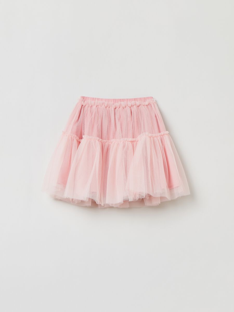 Miniskirt with tulle flounces_1