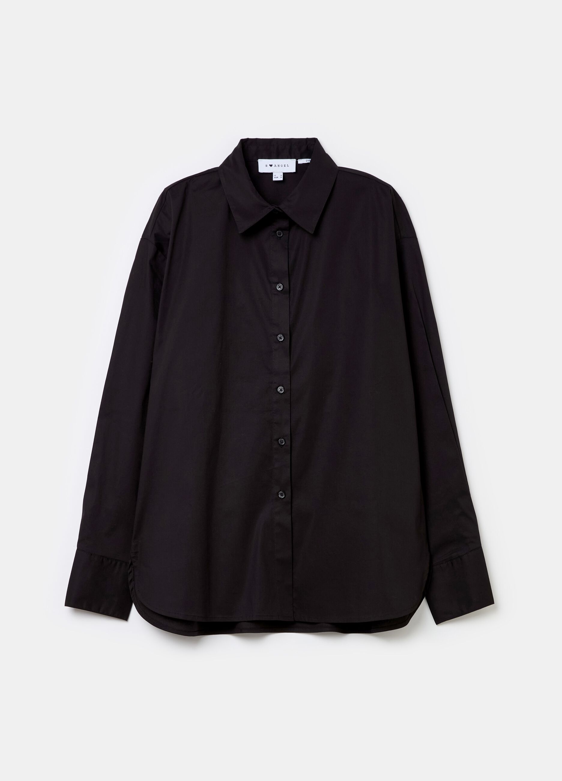 Oversized shirt in poplin