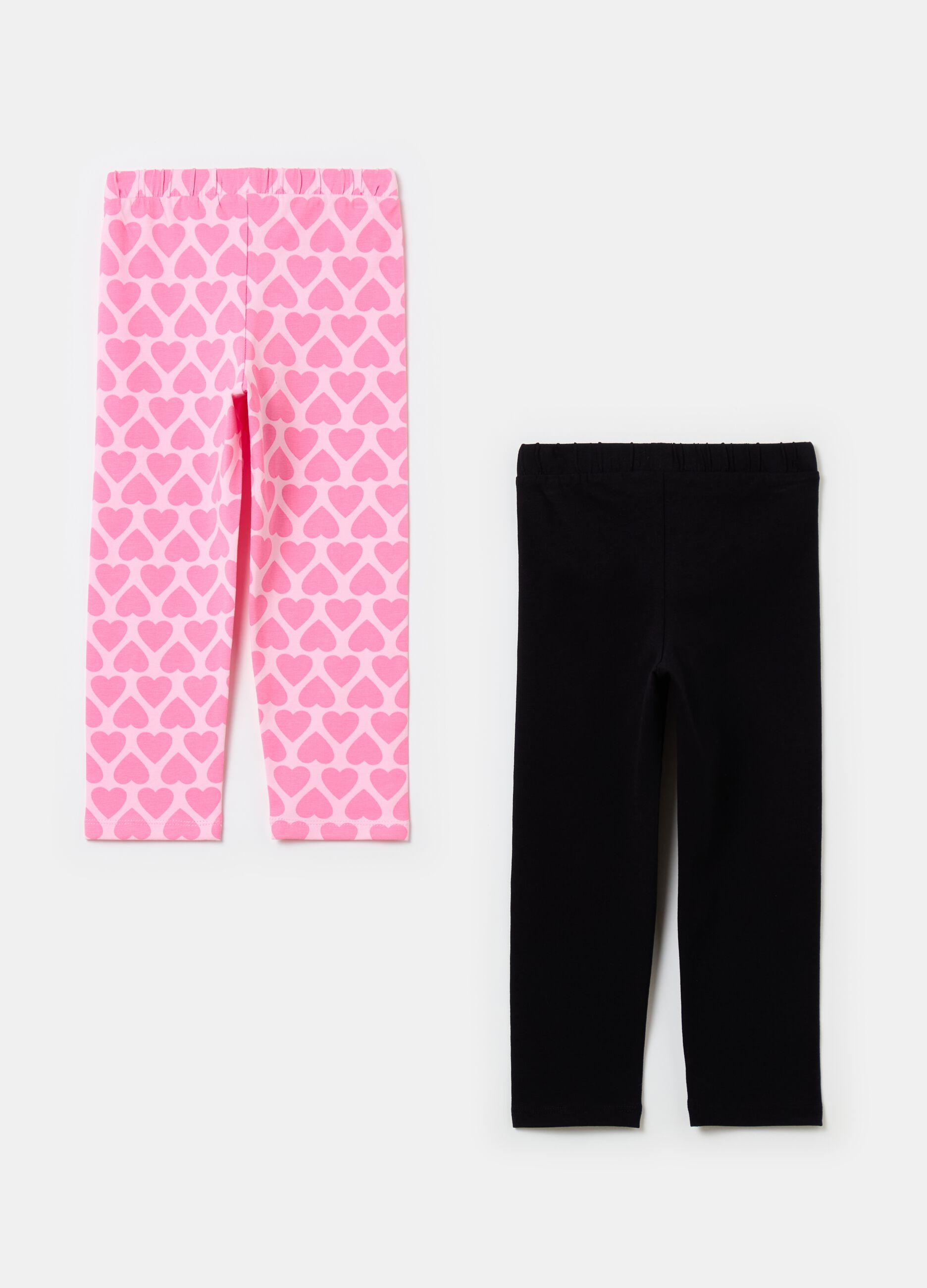 Two-pack leggings in stretch cotton