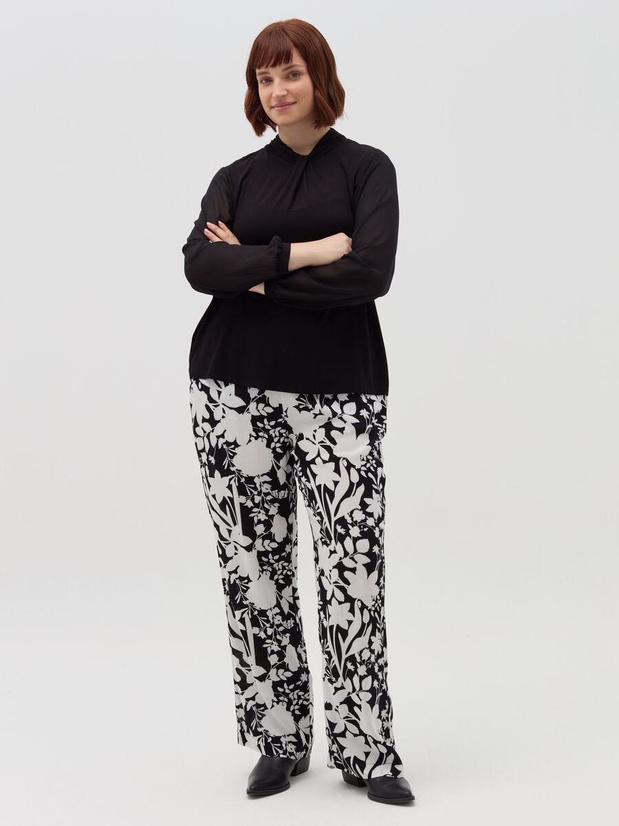 Curvy floral cigarette trousers_0