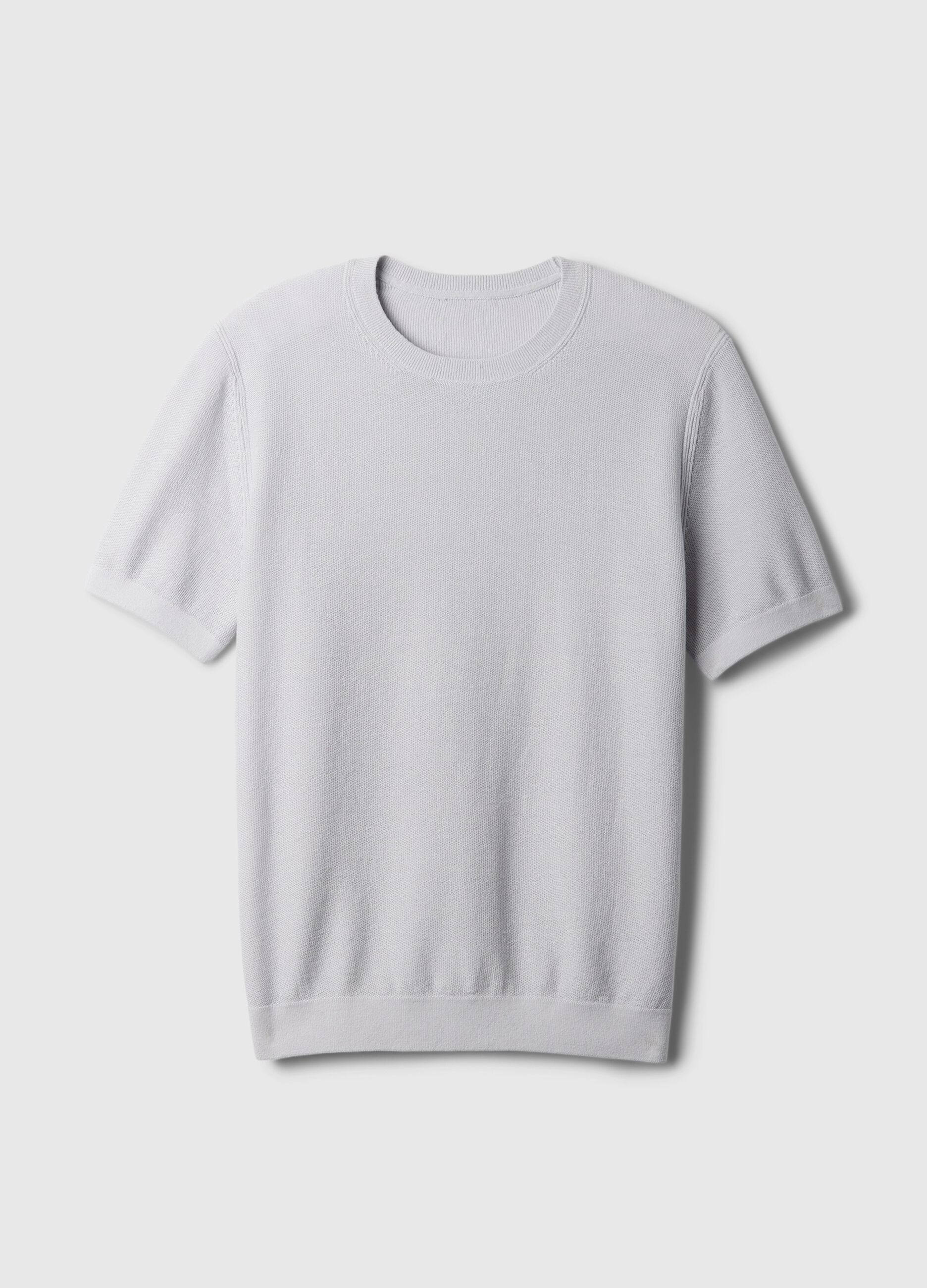 Linen blend knit T-shirt