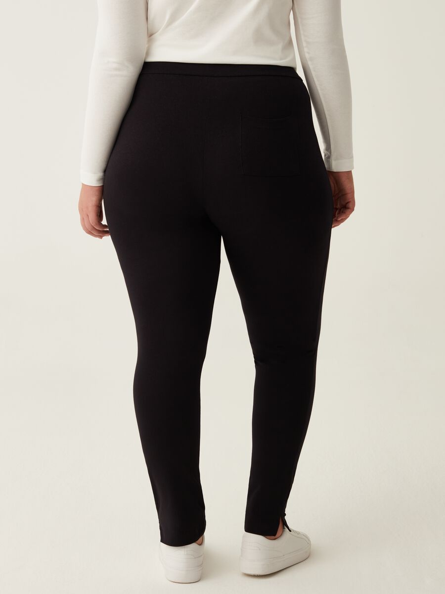 Curvy stretch leggings with splits_2