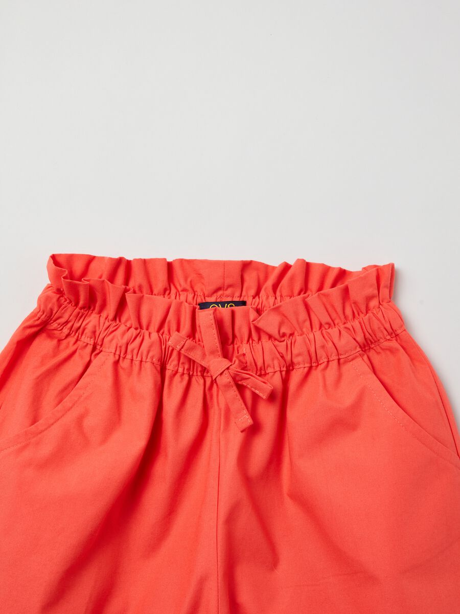 Poplin shorts with drawstring_2