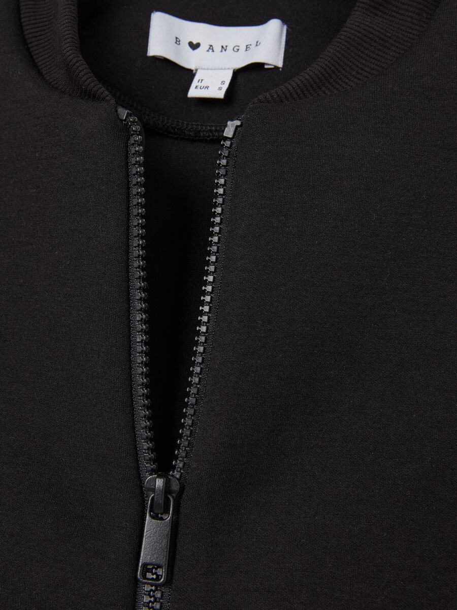 Bomber in neoprene con zip_5