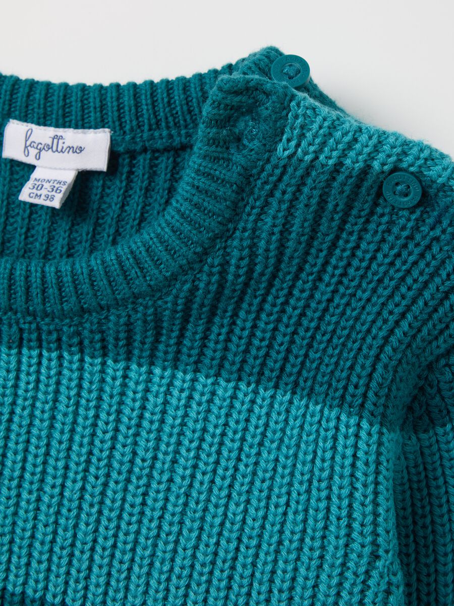 Pullover in maglia con fantasia a righe_2