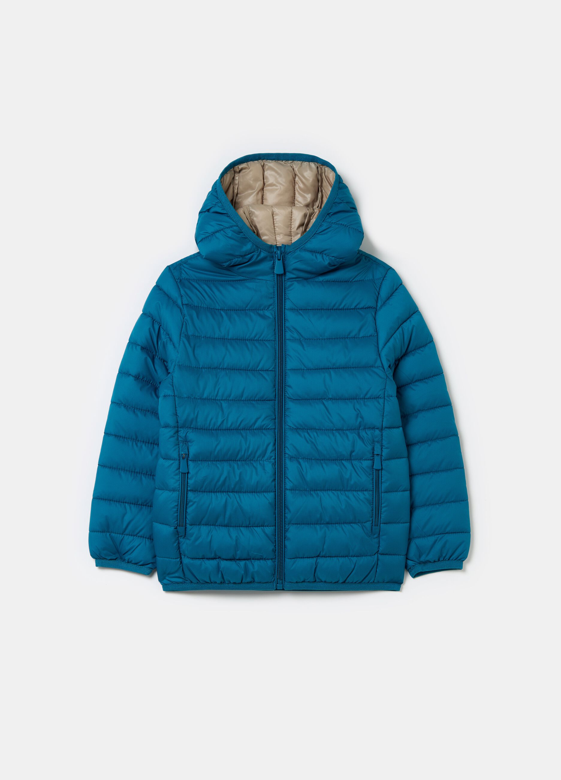 Ultralight down jacket with ripstop weave