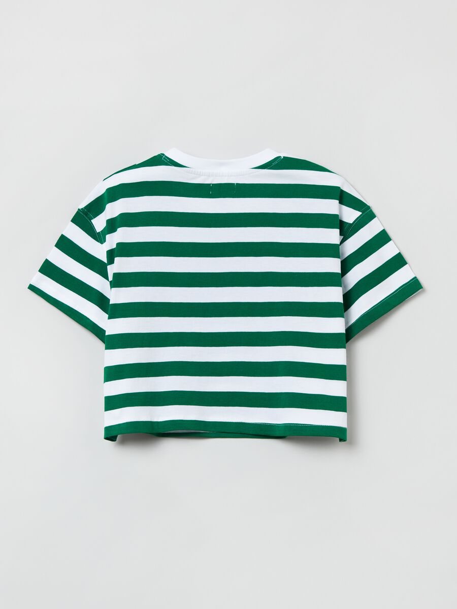 Crop T-shirt with stripes_1