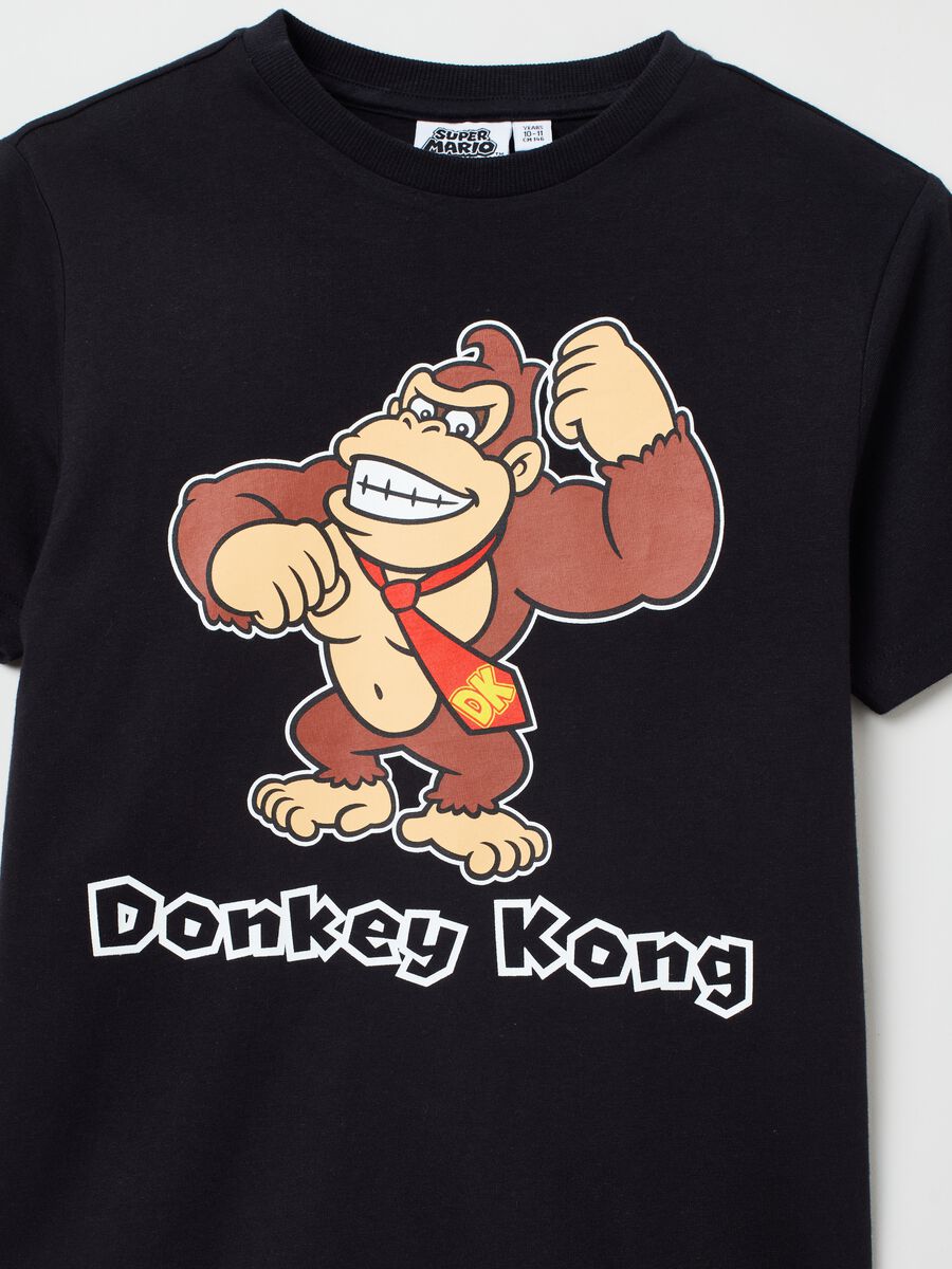 T-shirt stampa Super Mario World Donkey Kong_1