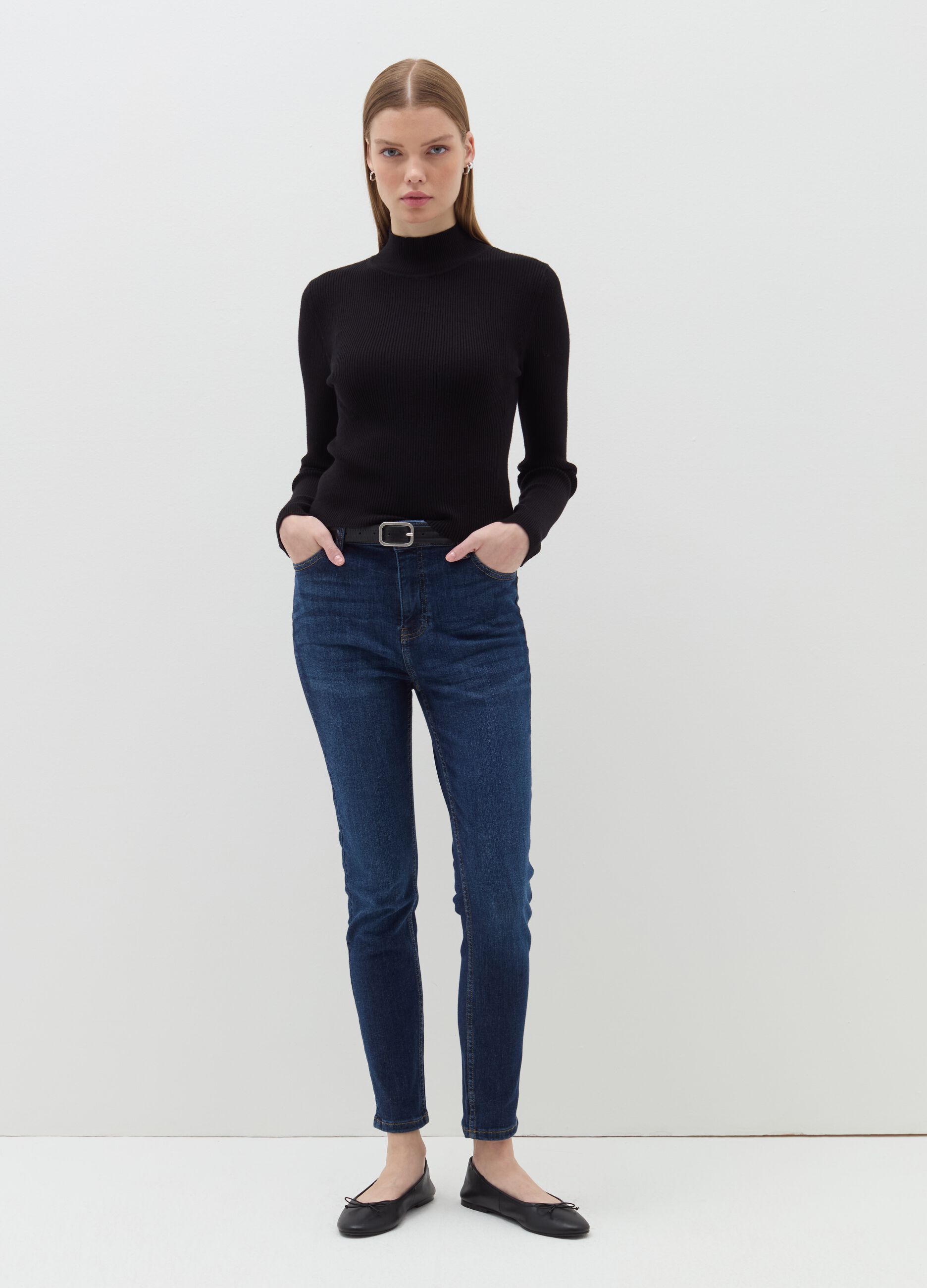 Skinny-fit stretch jeans