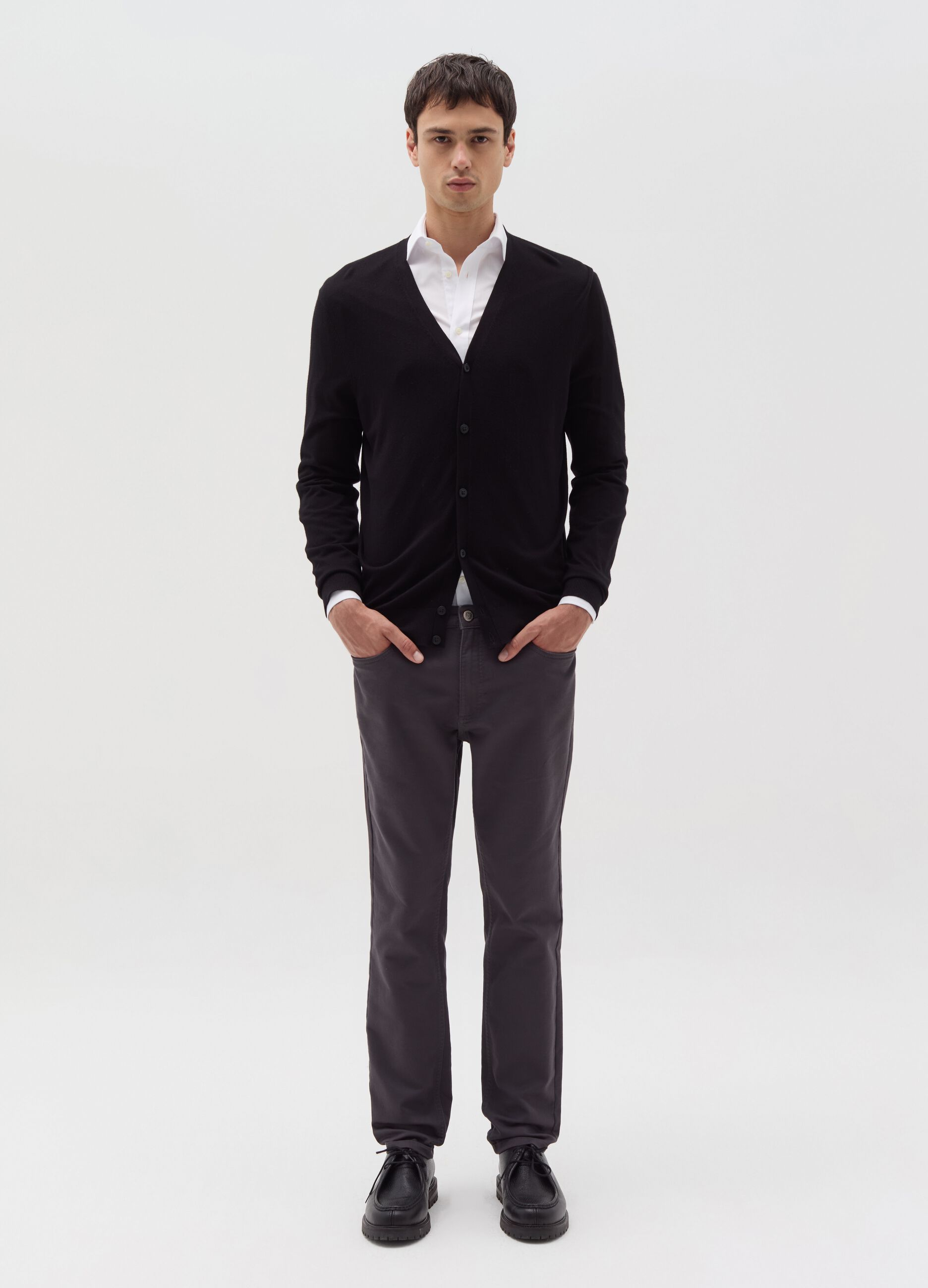 Five-pocket slim-fit trousers