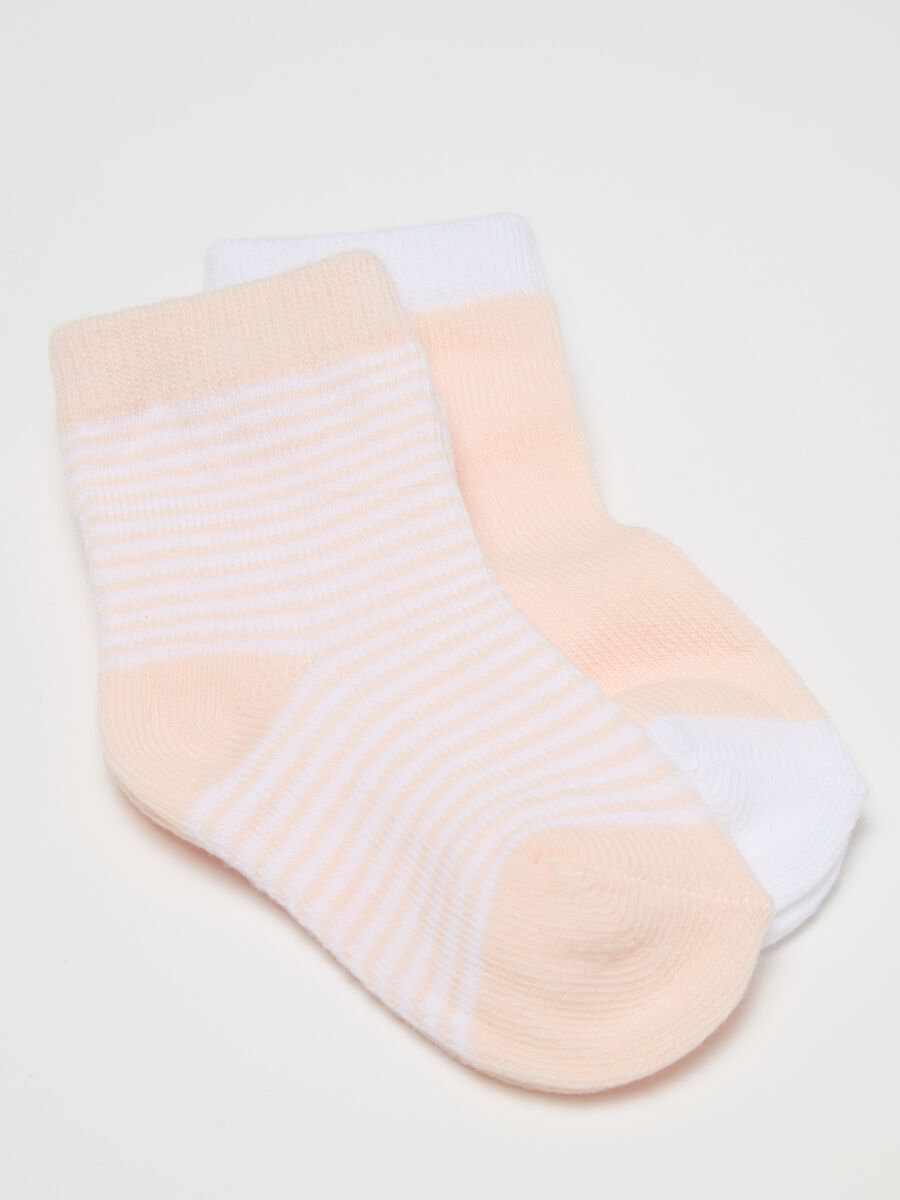 Three-pair pack socks in striped organic cotton_2