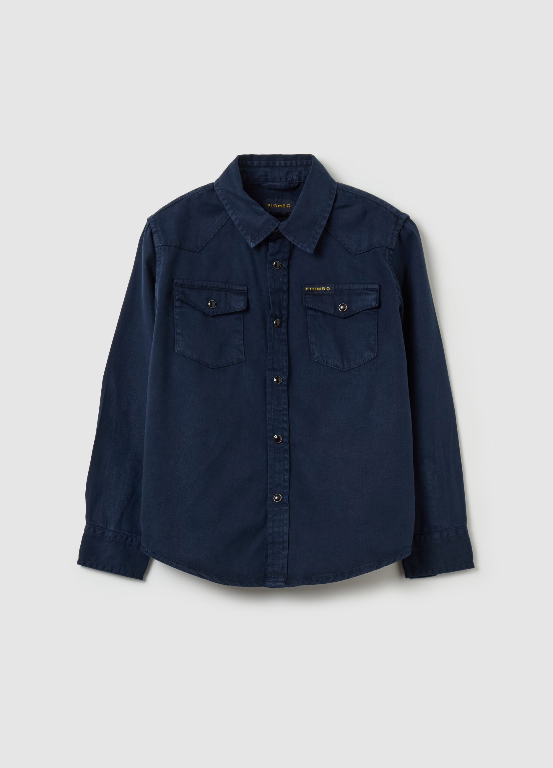 Lyocell and cotton shirt