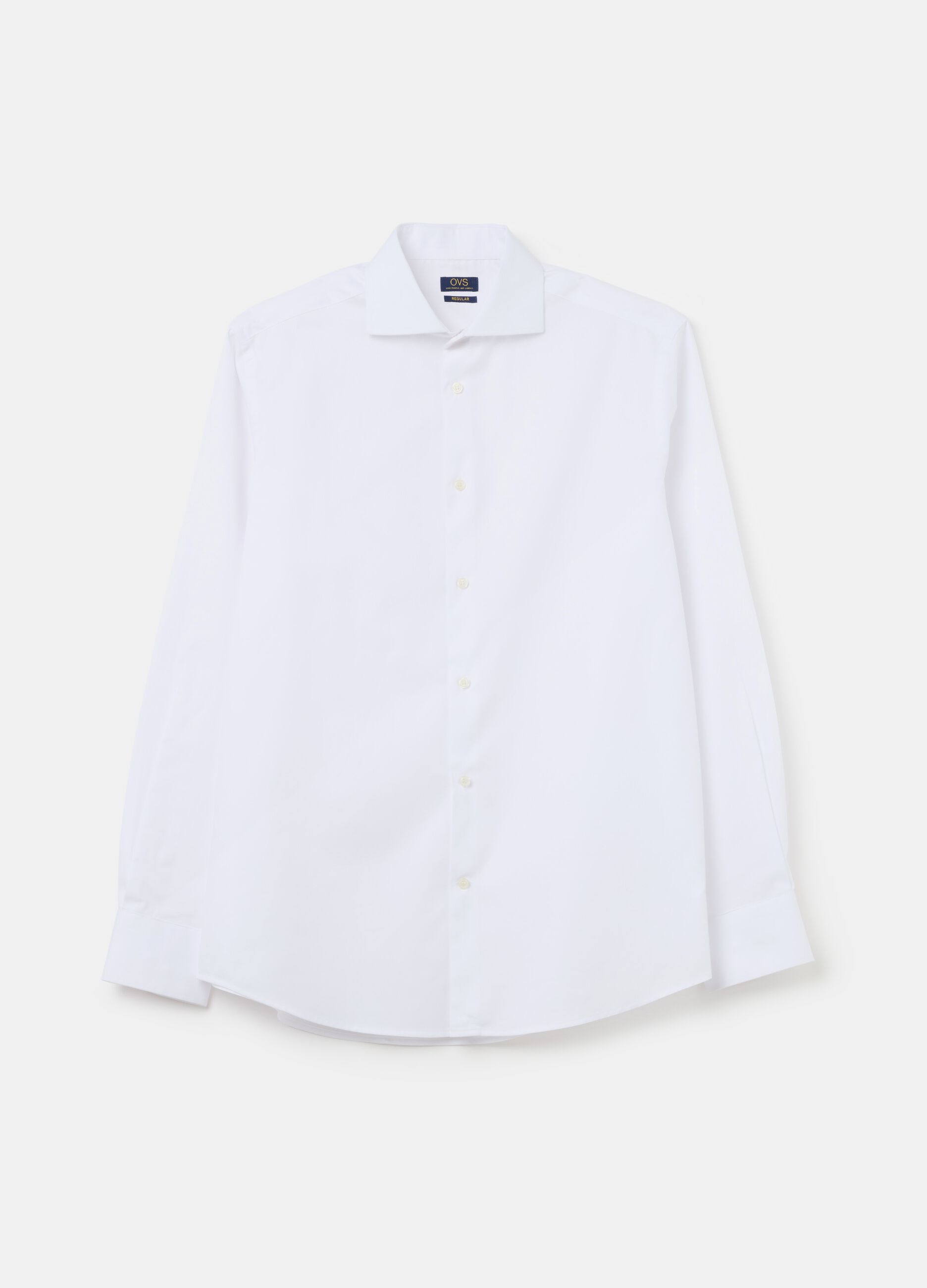 Cotton shirt with regular fit