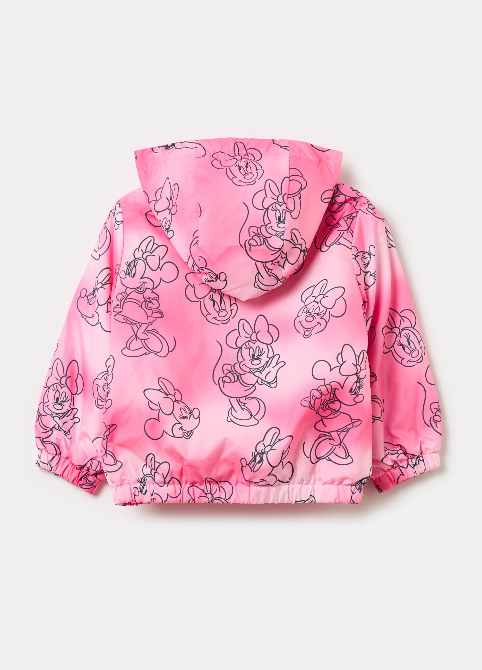 Waterproof jacket with Minnie Mouse print