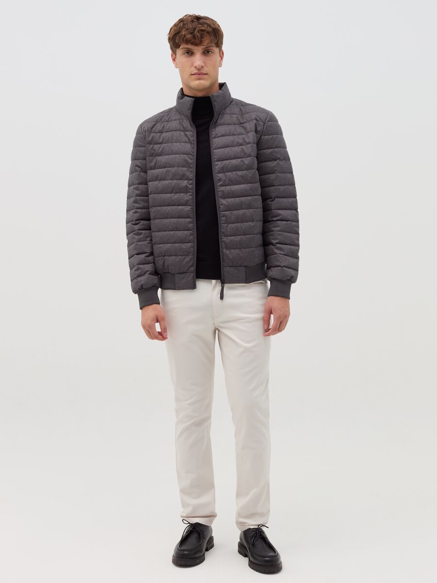 Ultralight down jacket with high neck_0