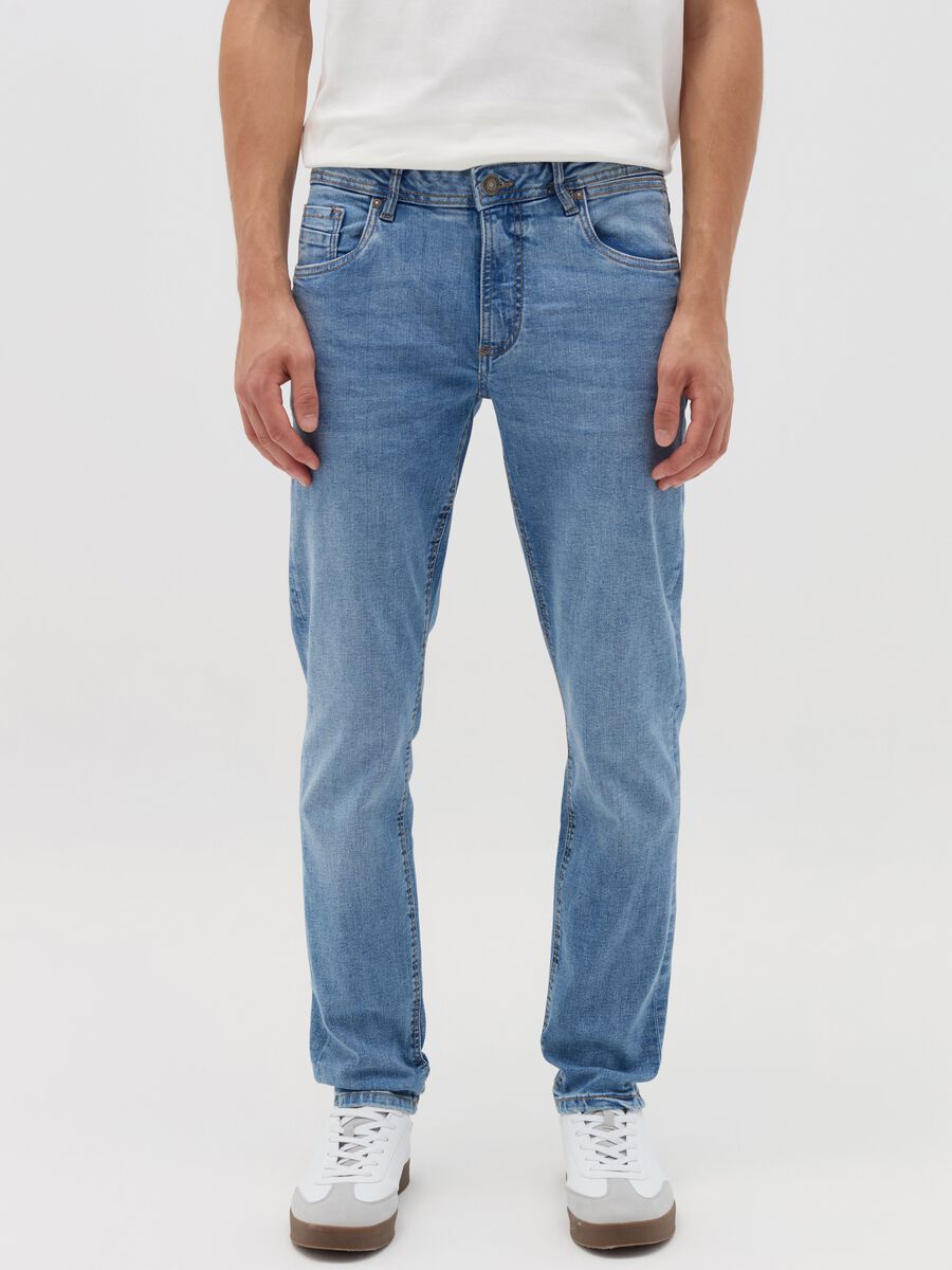 Skinny-fit jeans with fading_1