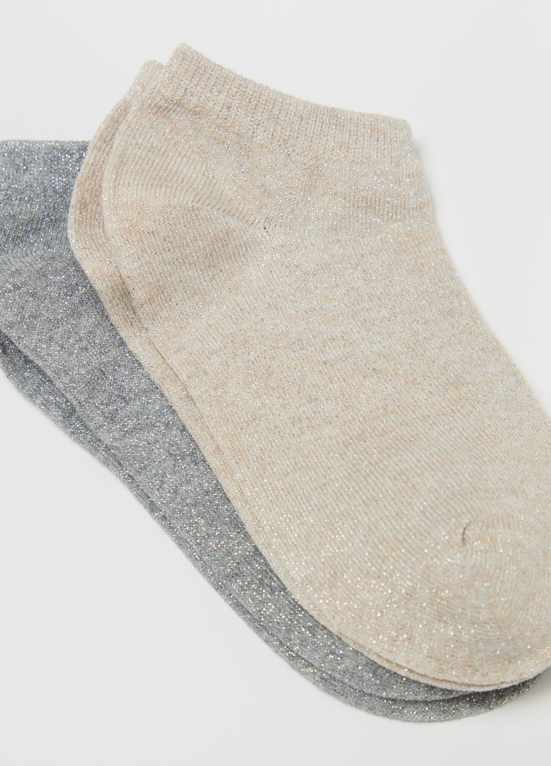 Seven-pair pack shoe liners in organic cotton