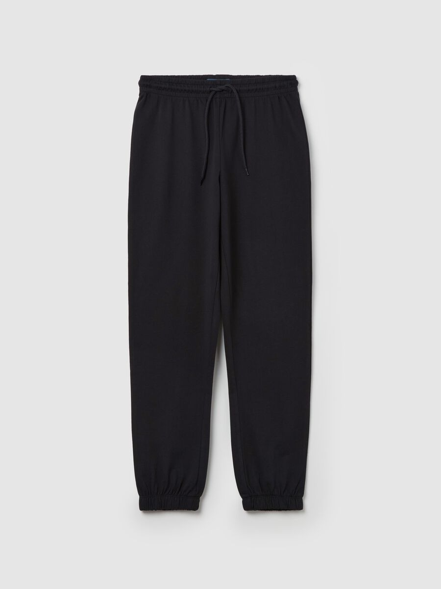 Plush joggers with drawstring_0