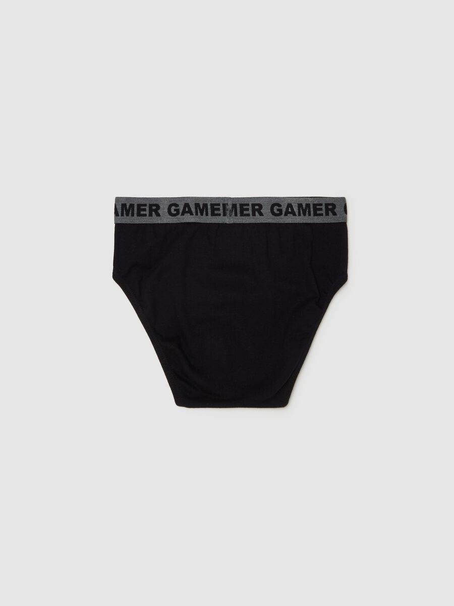 Organic cotton briefs with lettering_1