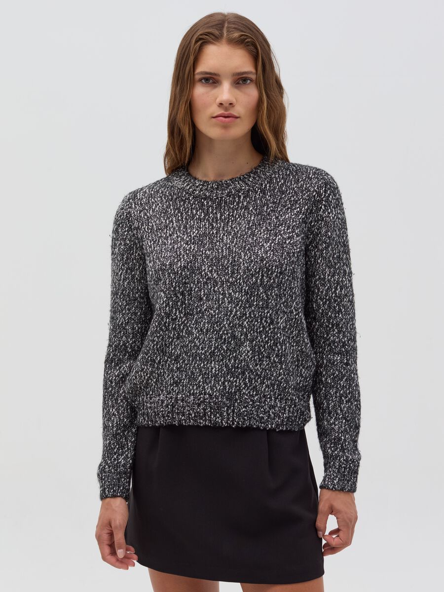 Pullover melange in lurex_1