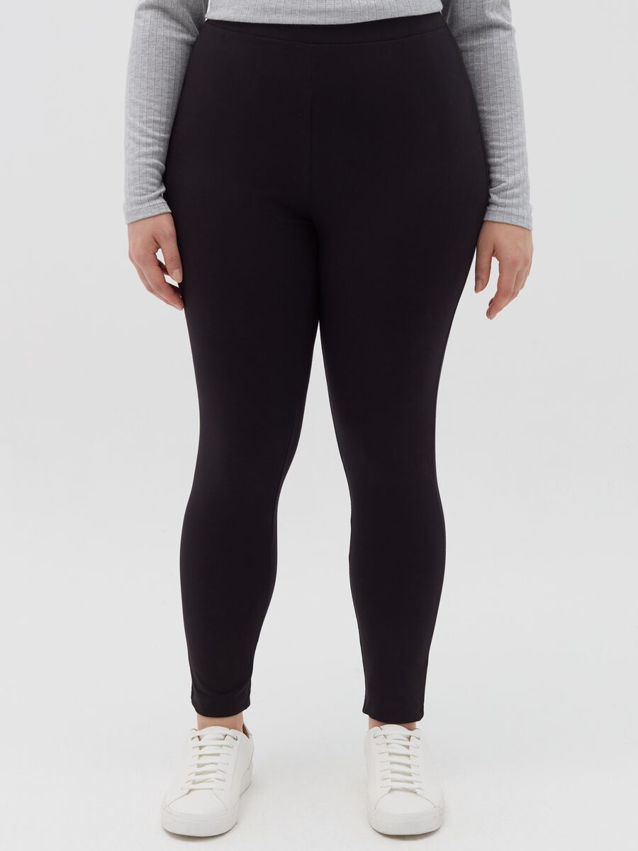 Curvy stretch cotton leggings_1