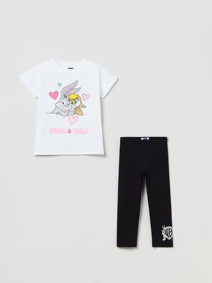 Jogging set with Bugs Bunny and Lola print_0