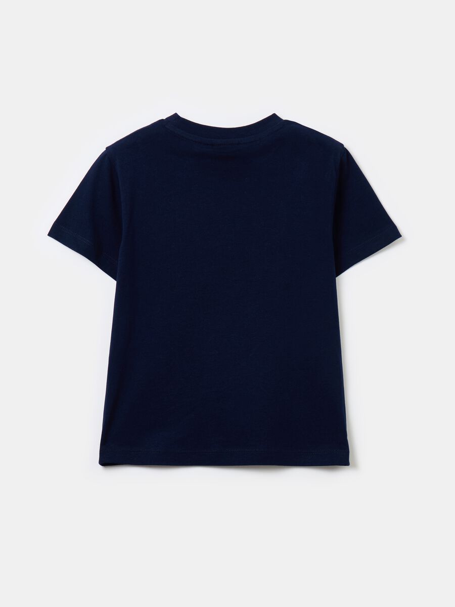 Camiseta de algodón con estampado Taz y motivo de texto_1