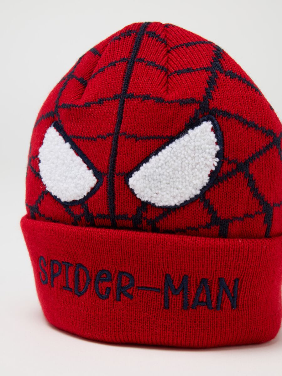 Berretto in maglia con disegno Spider-Man_2