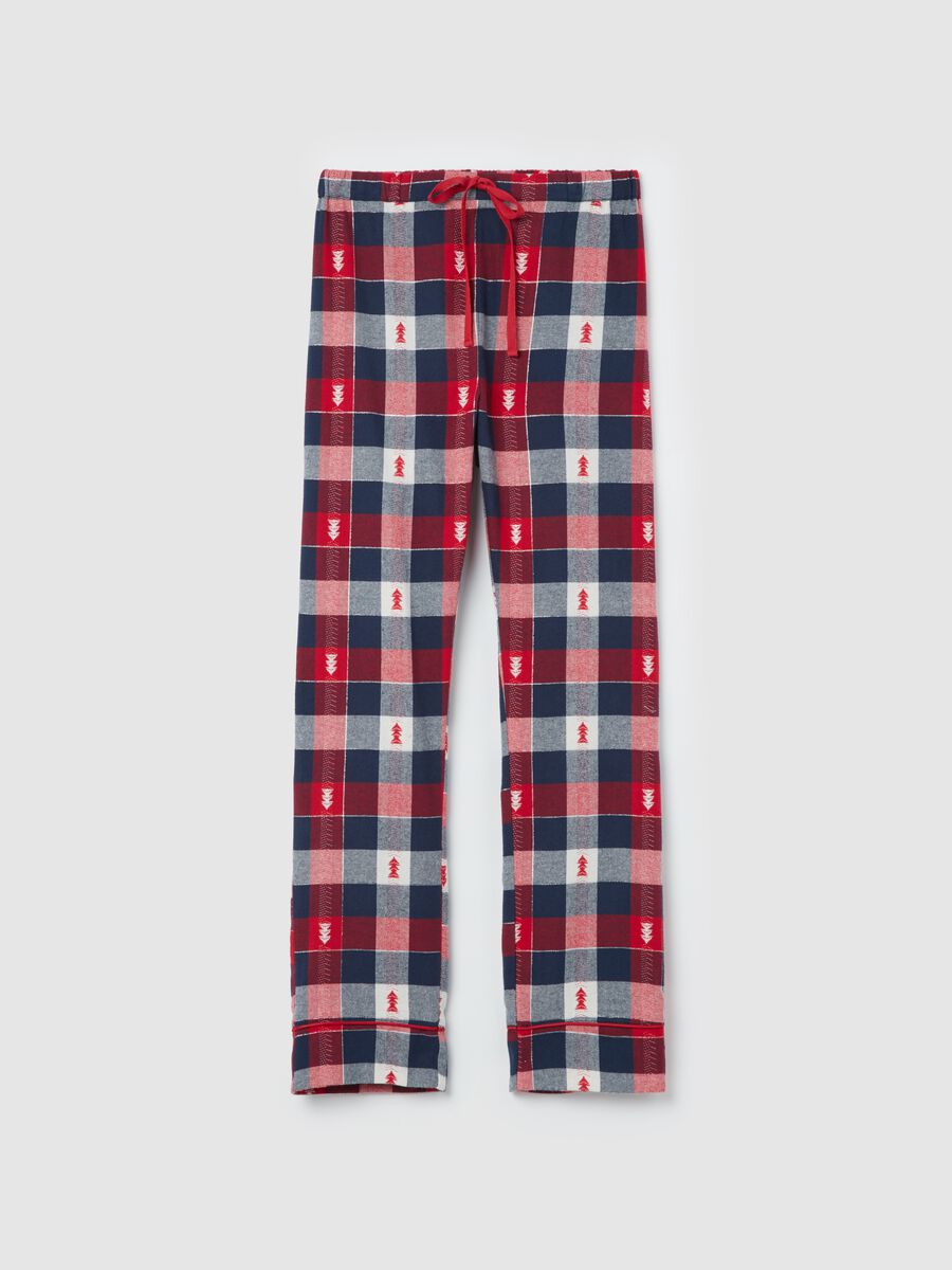 Check pyjama bottoms with lurex_4