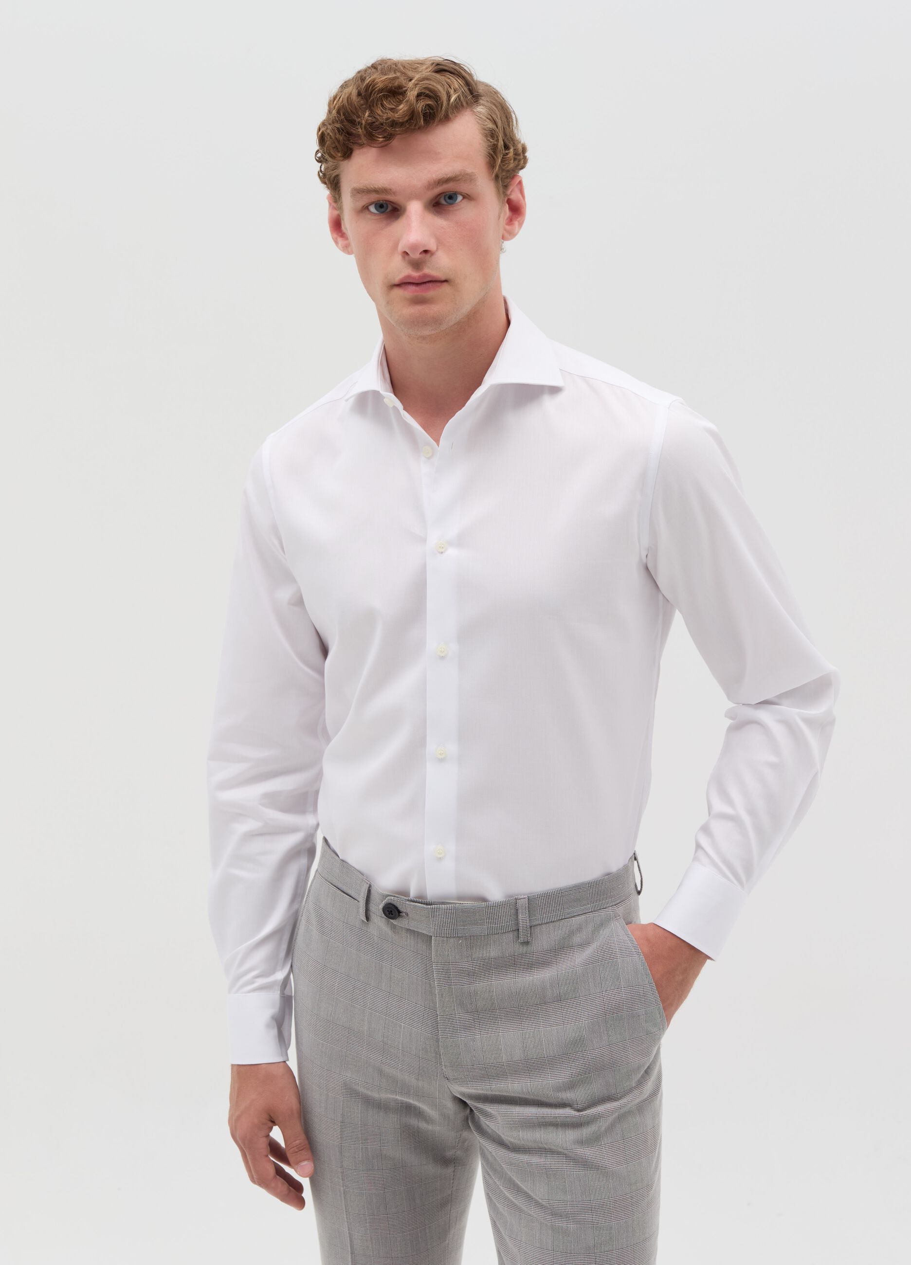 Camisa slim fit planchado fácil