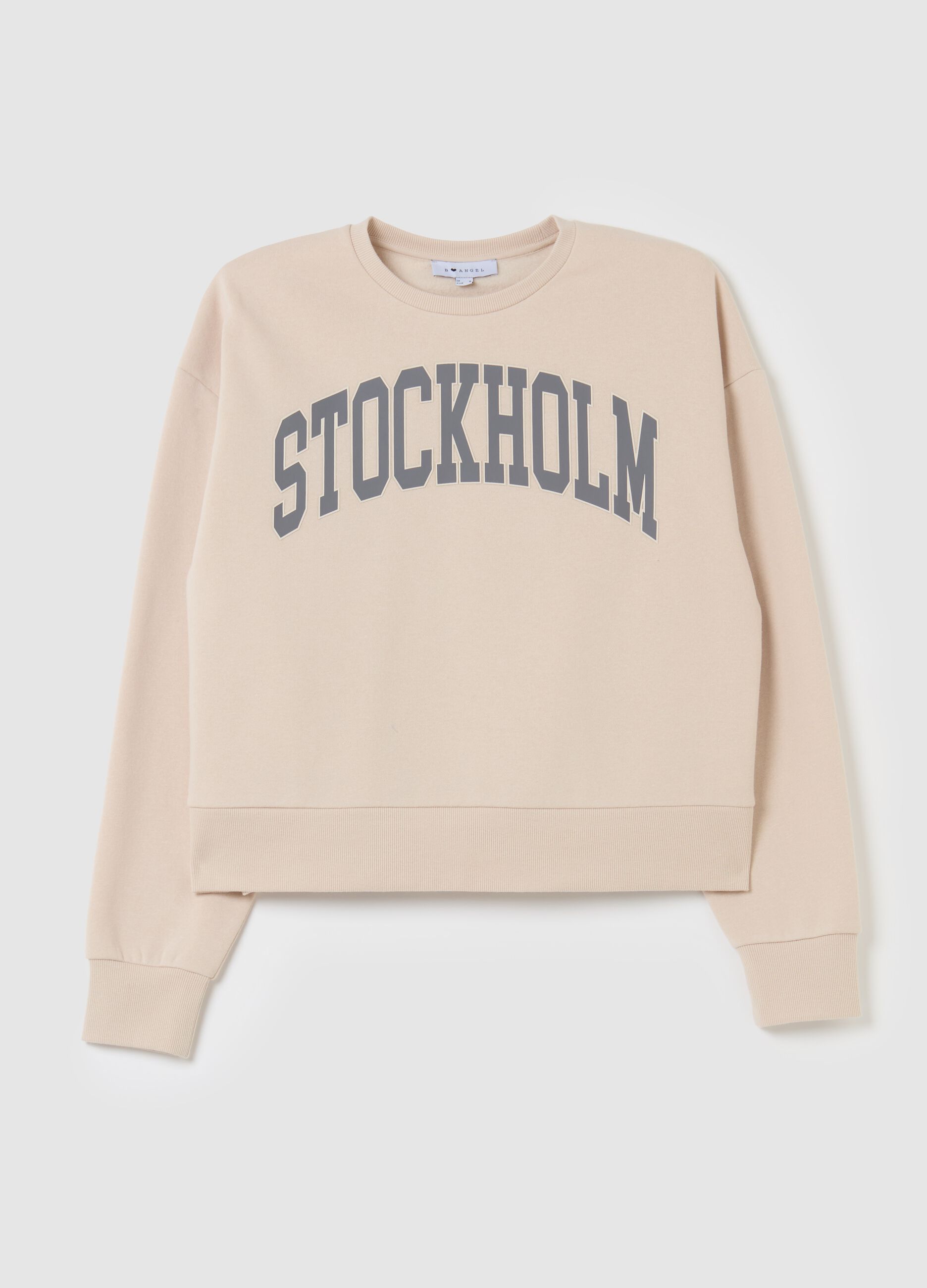 Sweatshirt with round neck