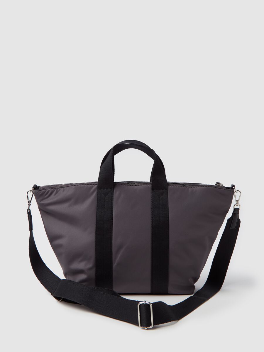 Nylon shopping bag with shoulder strap_1