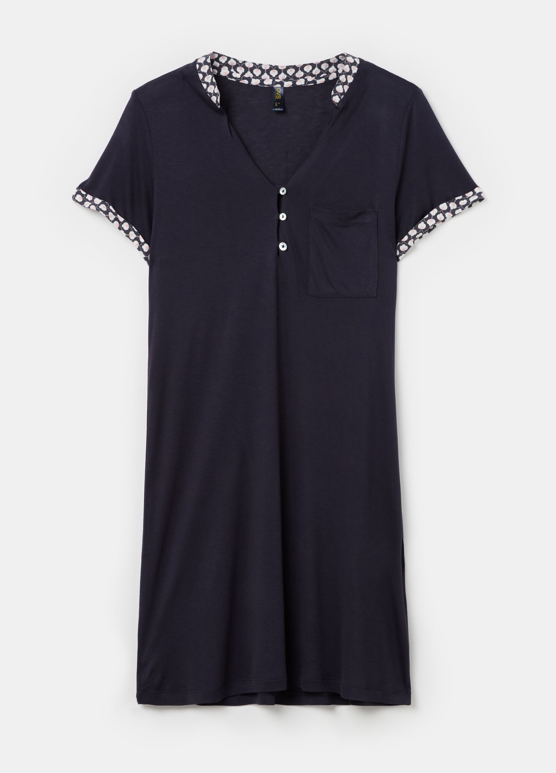 Nightdress with printed details