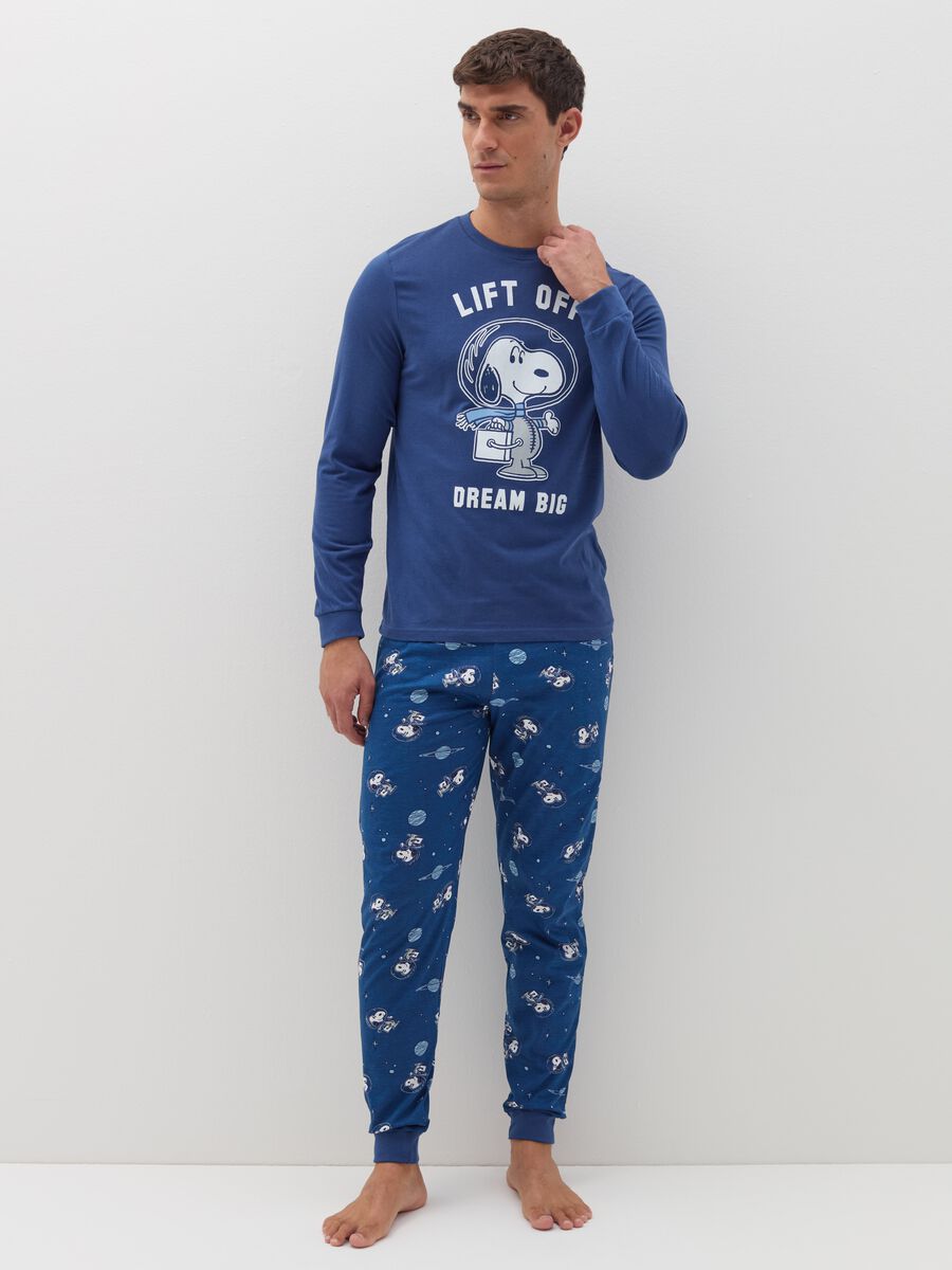 Long pyjamas with Snoopy astronaut print_0